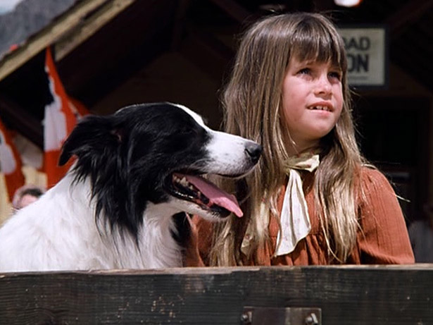 Carrie and Bandit the dog ("Meet Me At The Fair")